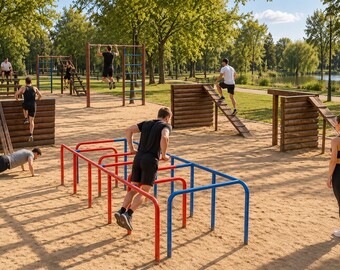 Элементы полосы препятствий для развития силы, ловкости и выносливости