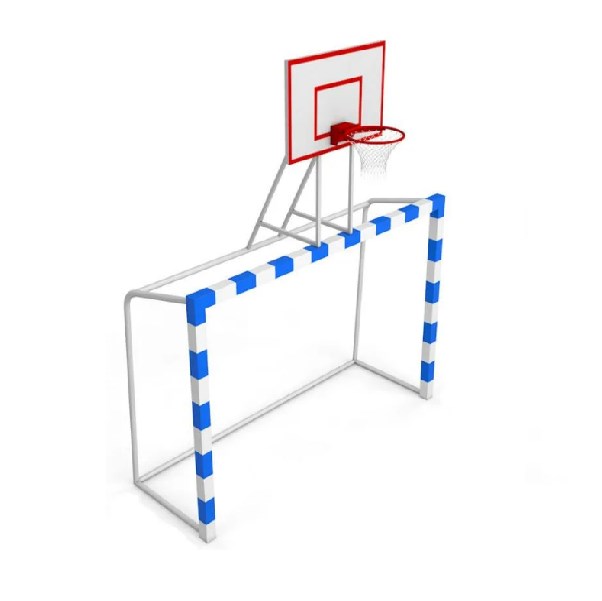 Ворота мини-футбольные с баскетбольным щитом