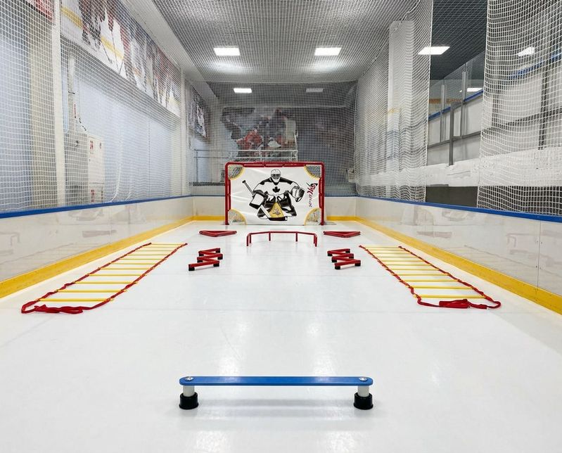 Хоккейная бросковая зона под ключ