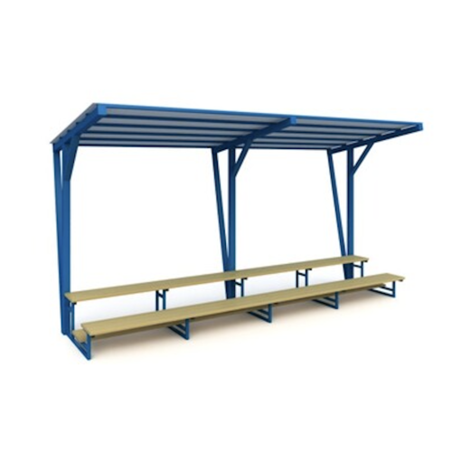 Спортивная трибуна с навесом из профлиста