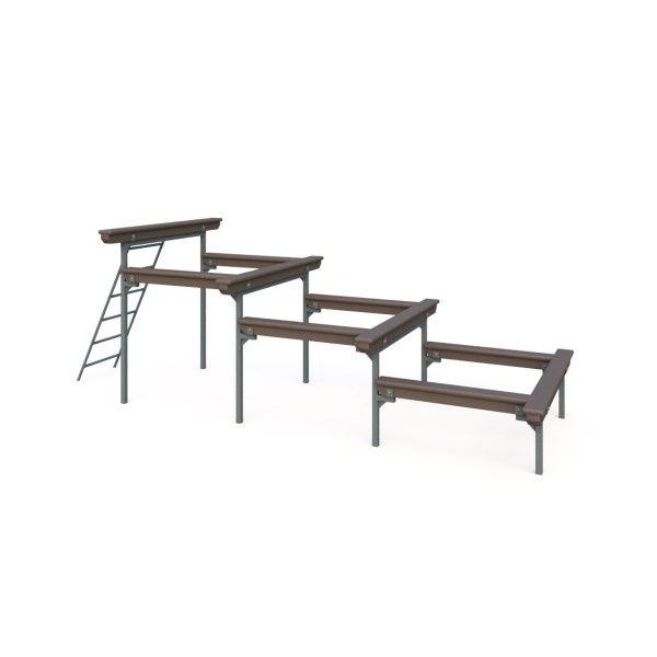 Элемент полосы препятствий "Разрушенная лестница"