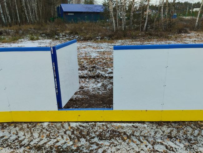 Хоккейная коробка из стеклопластика