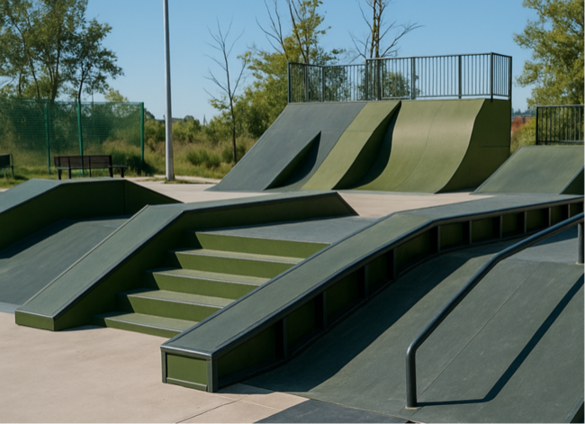 Строительство скейт площадки